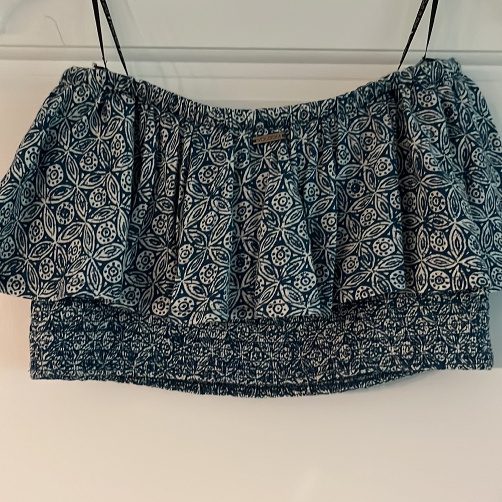 Smocked Ruffled Crop Top by Volcom - Picture 4 of 9